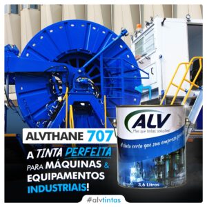 Alvthane 707 é um revestimento de alta performance à base de poliuretano alifático